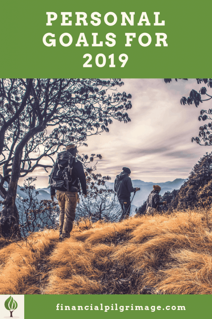 Pinterest image of three people hiking on their pilgrimage