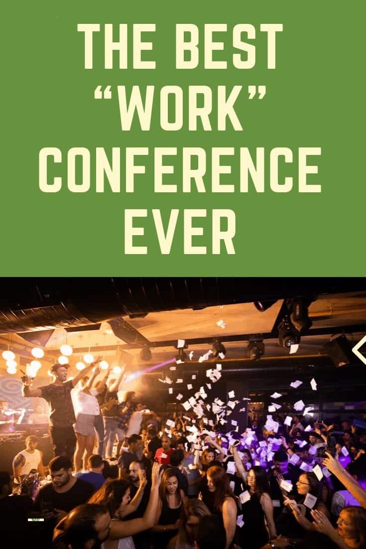 Pinterest image of a fun conference such as FinCon 2019