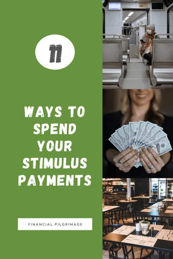 Ways to spend your stimulus payment to help others pinterest image