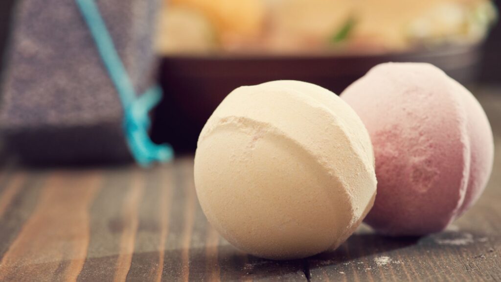 Picture of two bath bombs