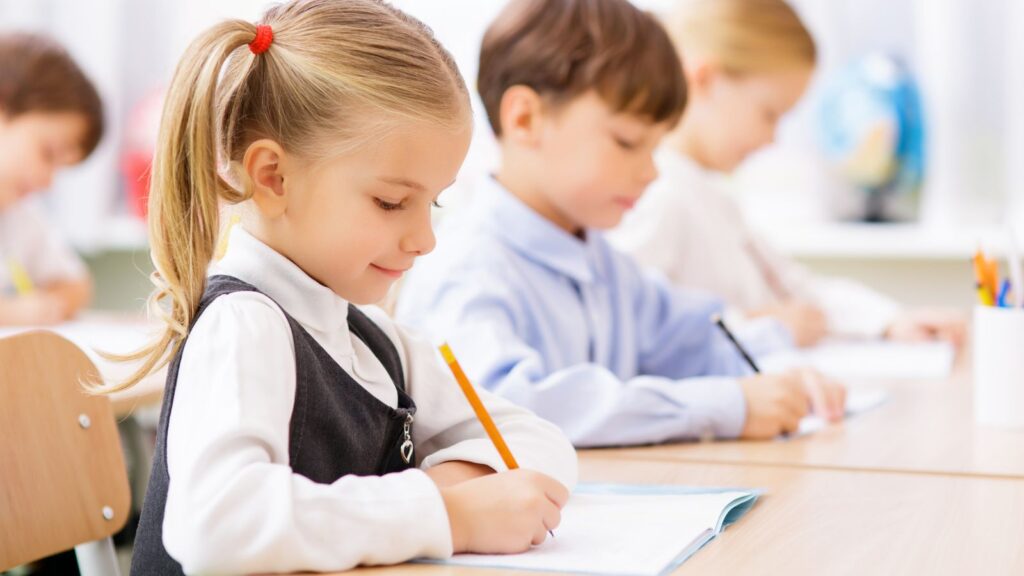 Students in classroom in St. Louis public school